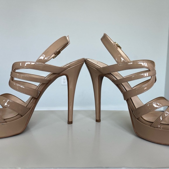 JESSICA SIMPSON (JS-BINNIE)•S:10M/40•NUDE•PATENT HIGH HEEL SHOE/SANDAL - Picture 8 of 16
